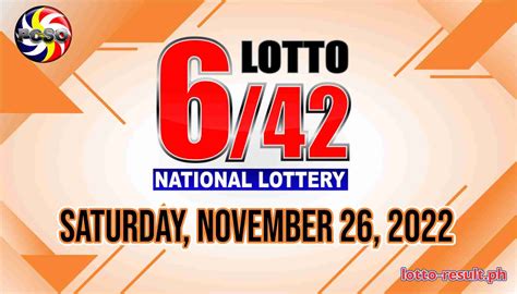 PCSO Lotto Result November 26, 2022 .